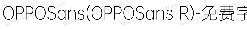 OPPOSans(OPPOSans R)字体转换